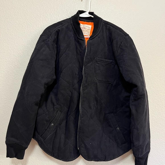 American Eagle Outfitters Bomber style Black Quilted Men’s Size Large - Picture 2 of 11